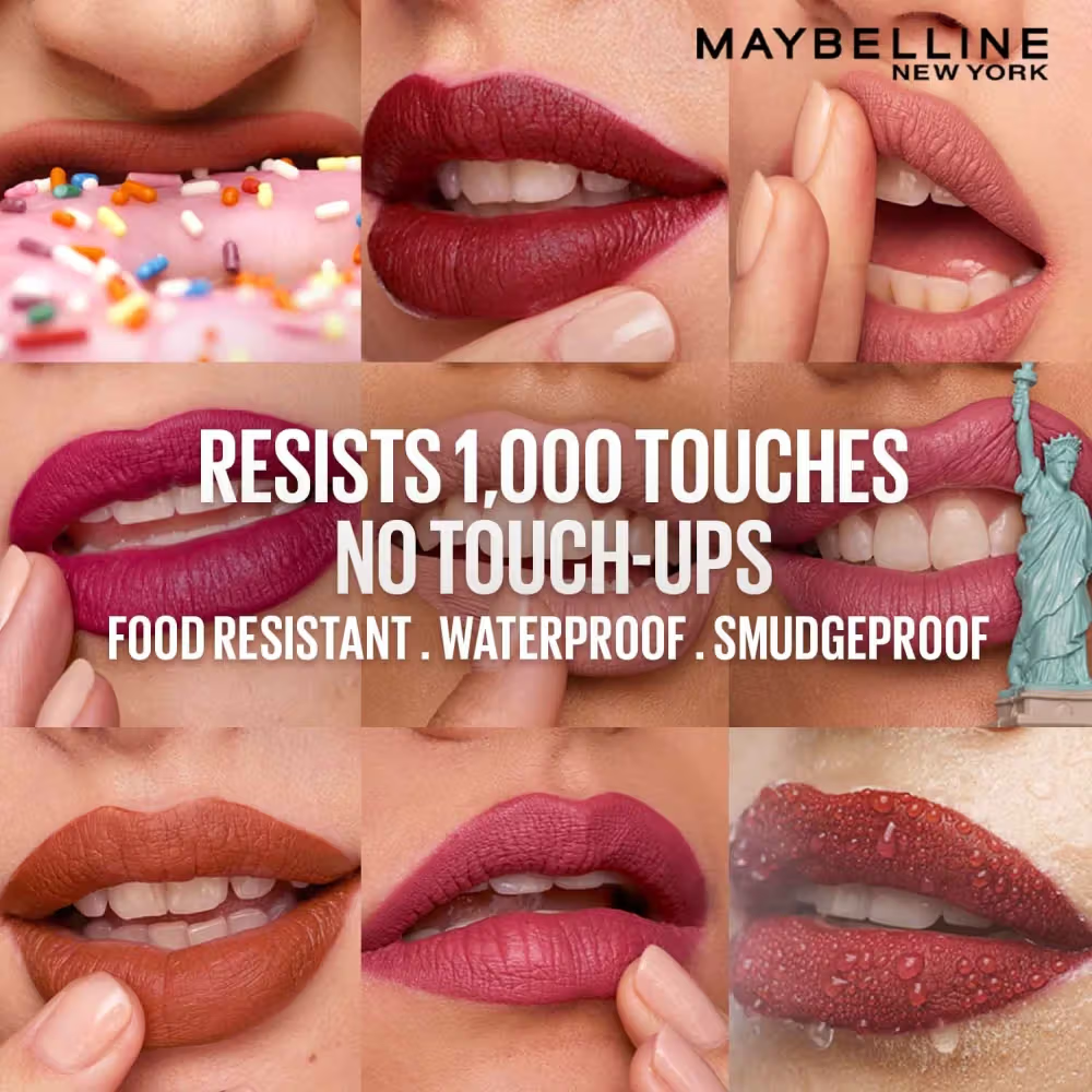 Maybelline New York Super Stay Matte Ink Liquid Lipstick, Lasts Up to 16 Hours