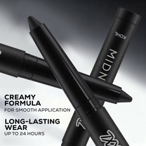 Renee Cosmetics Midnight XXL Waterproof, Smudge-Proof Kohl With Sharpener