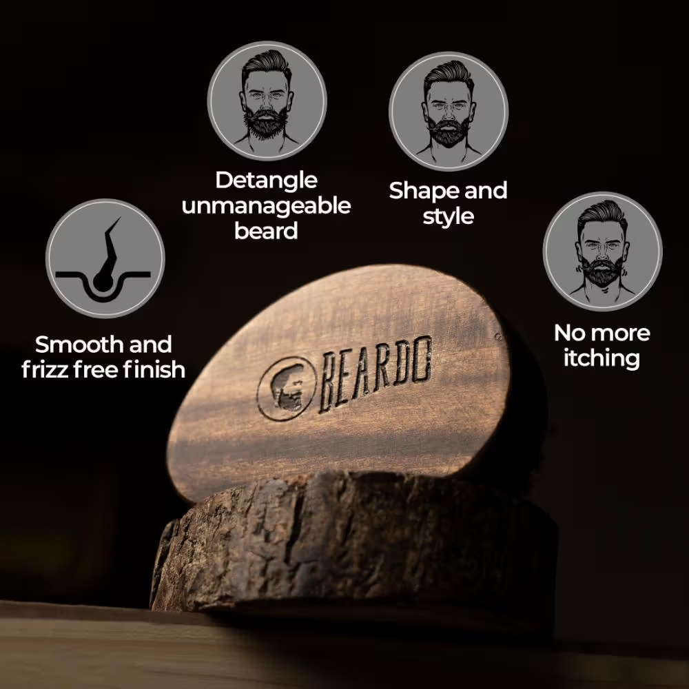 Beardo Boar Bristle Beard Brush Made in India