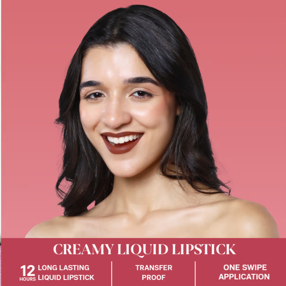 FLiCKA R U Ready Liquid Matte Lipstick Light Weight Easy Apply Smooth Finish