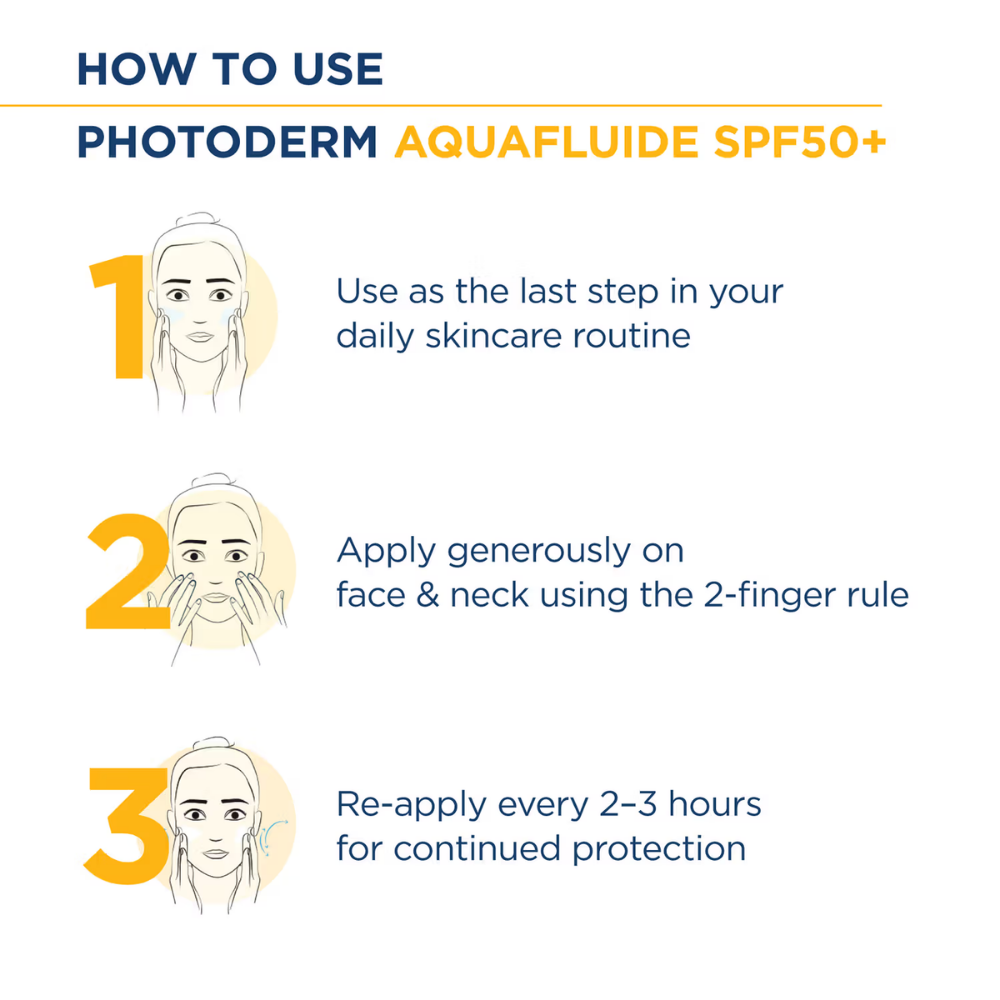 Bioderma Photoderm Aquafluide SPF 50+ PA++++ Invisible Sunscreen for All Skin Types | In Vivo Tested