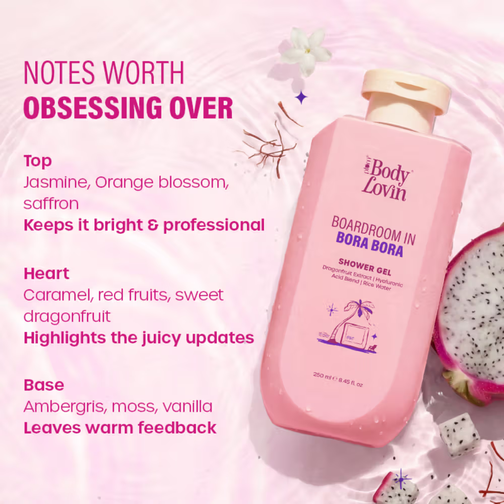 Plum BodyLovin’ Boardroom In Bora Bora Shower Gel, Hydrating & Brightening Body Wash