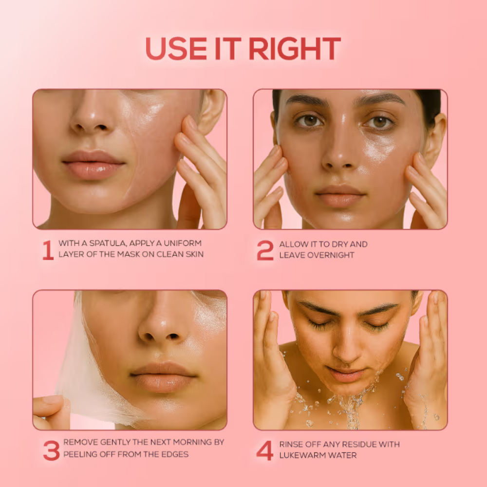 Renee Cosmetics Pink Therapy Collagen Night Wrapping Face Mask