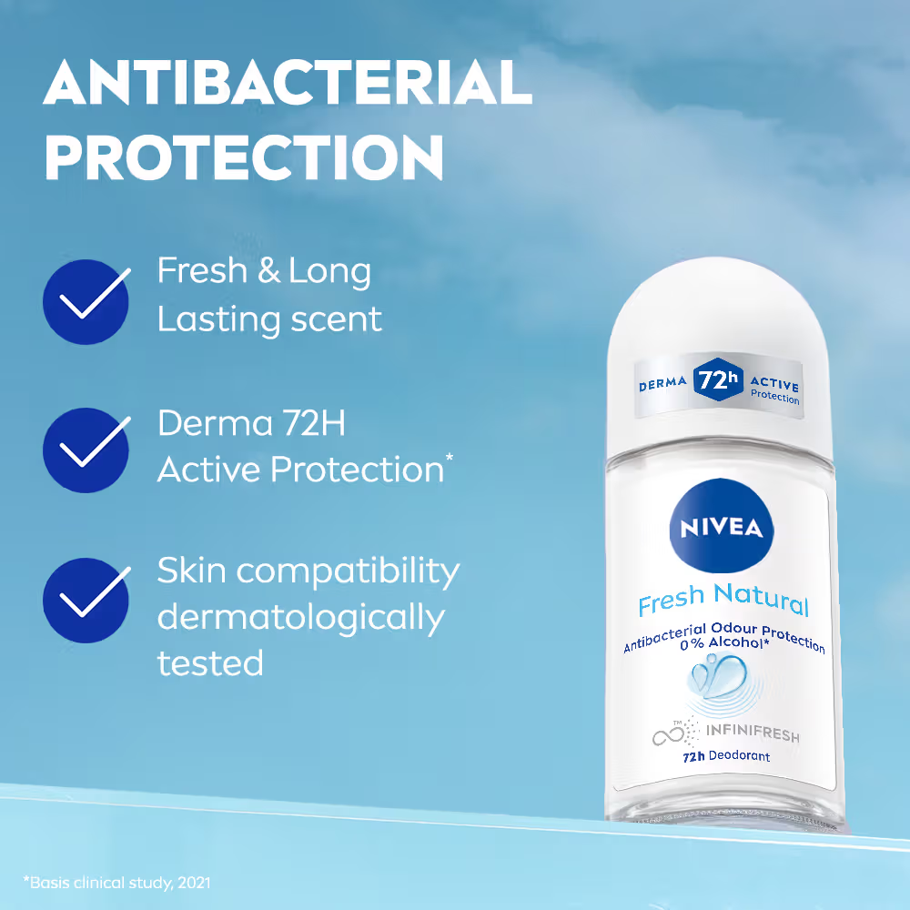 NIVEA Body Roll On (Fresh Natural)