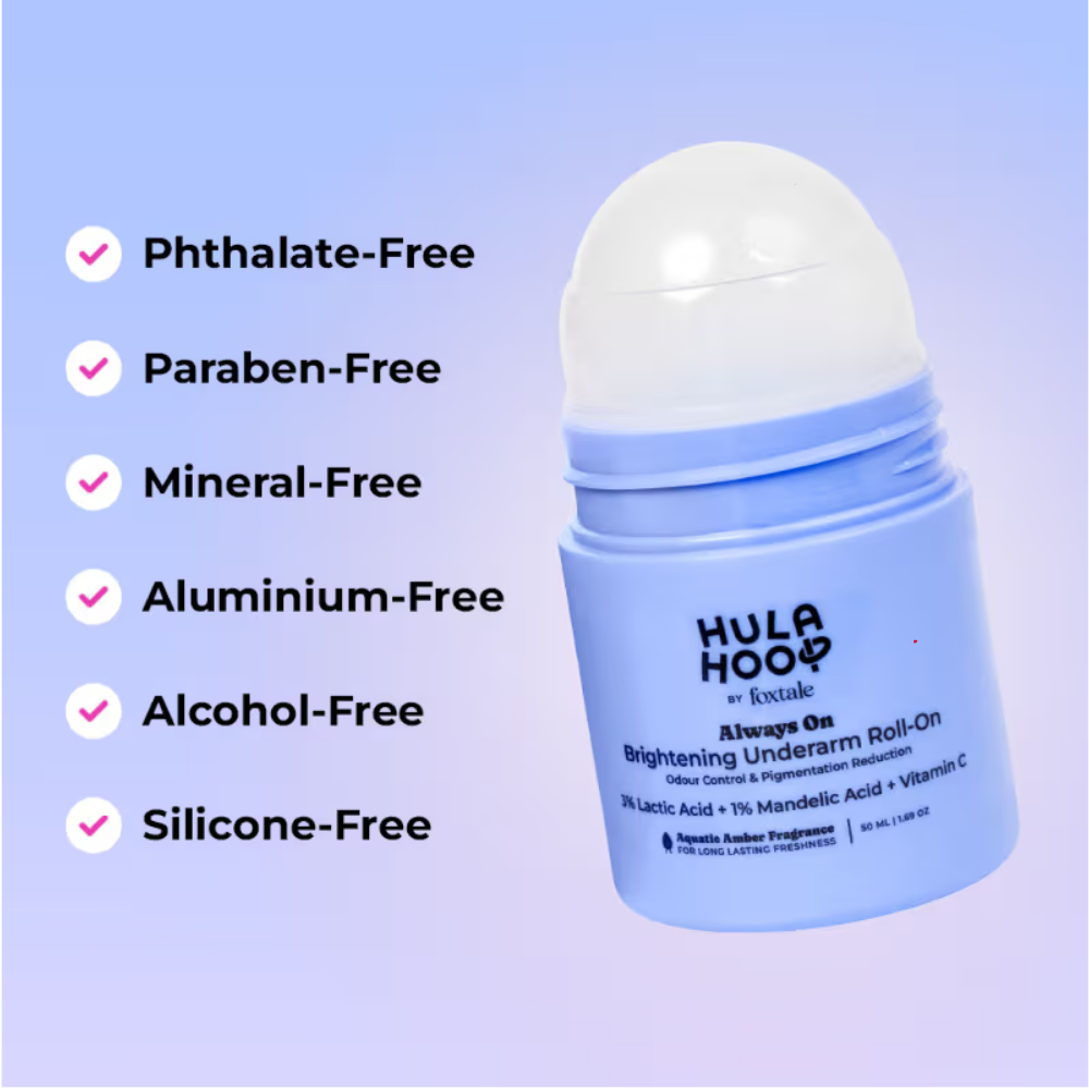 Foxtale Hula Hoop Always On Brightening Underarm Roll-On