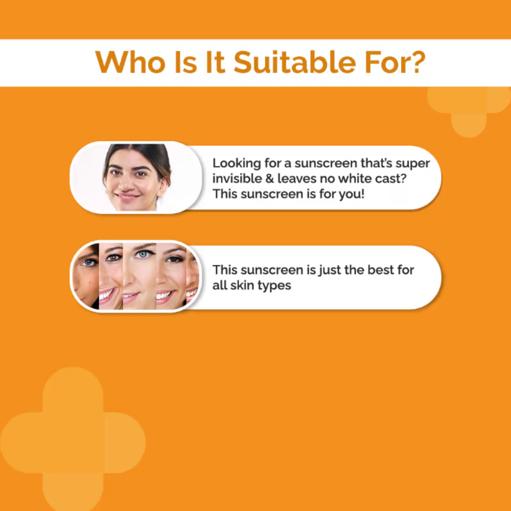 The Derma Co Hyaluronic Invisible Sunscreen With Hyaluronic Acid For No White Cast Sun Protection