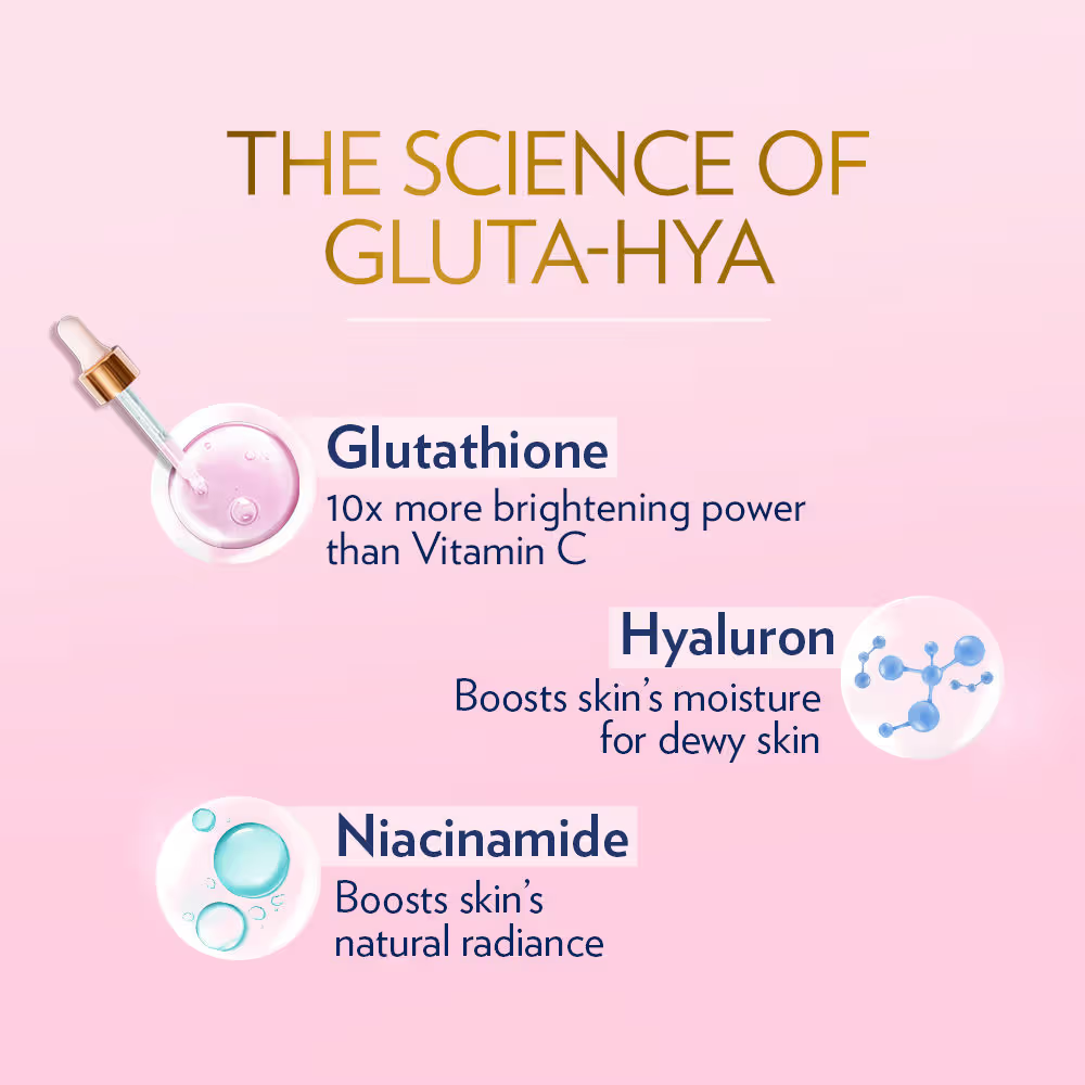 Vaseline Gluta Hya Antioxidant SPF 50 PA+++ Sunscreen + Gluta-Hya Dewy Radiance Lotion Bright Combo