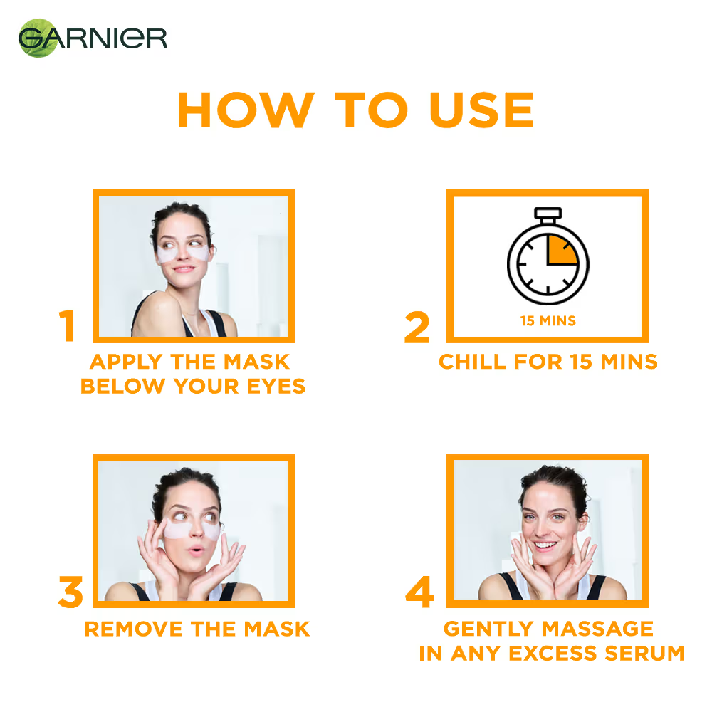 Garnier Hydra Bomb Eye Serum Mask - Orange