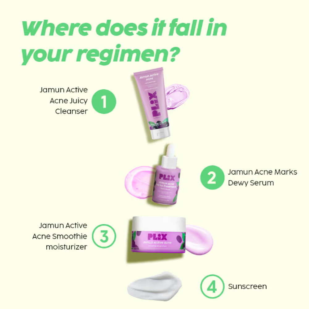 Plix Jamun Face Wash & Acne Marks Serum Combo