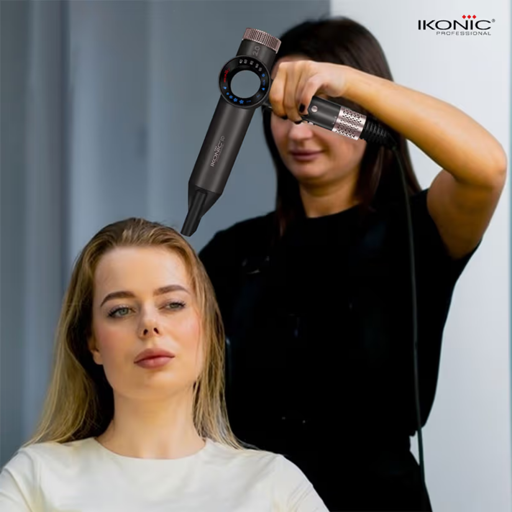 Ikonic Professional Hair Dryer ID 2.0 (Grey & Rose Gold)