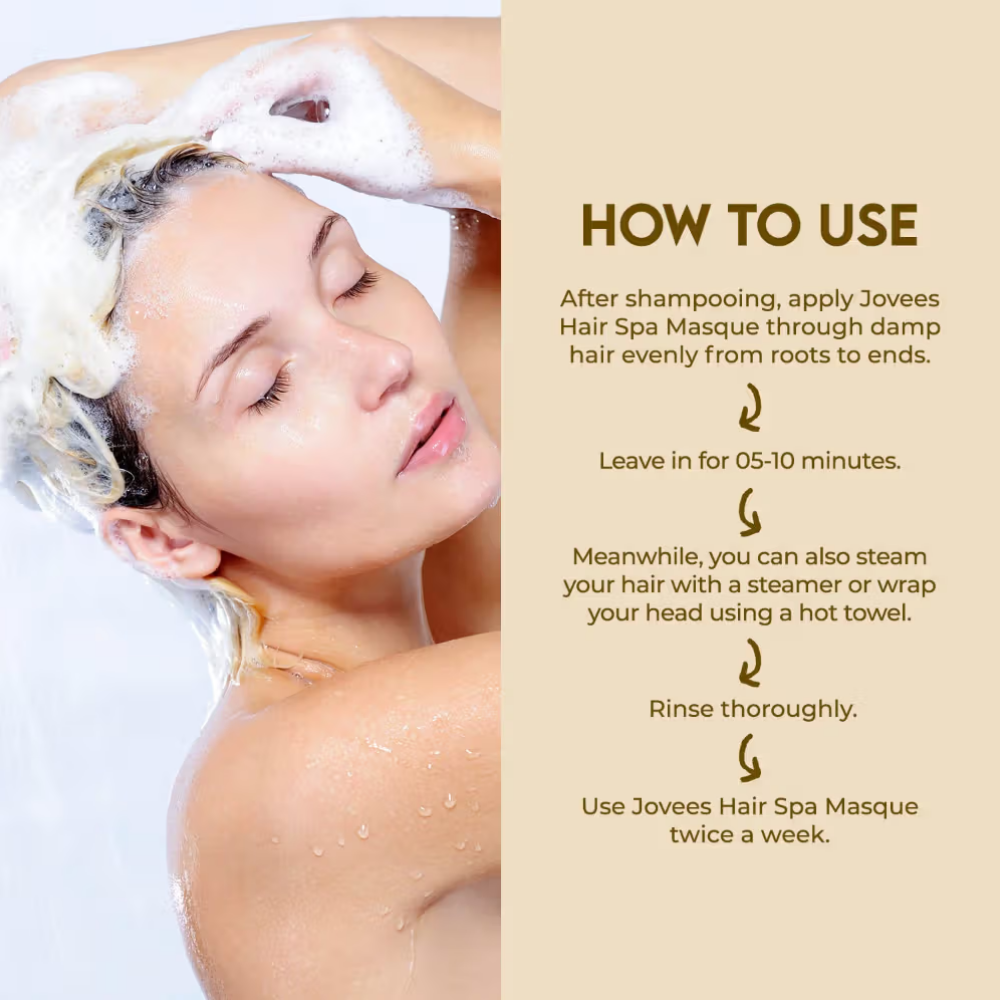 Jovees Hair Spa Masque For Dry And Fizzy Hair With Goodness Of Moroccon Argan Oil