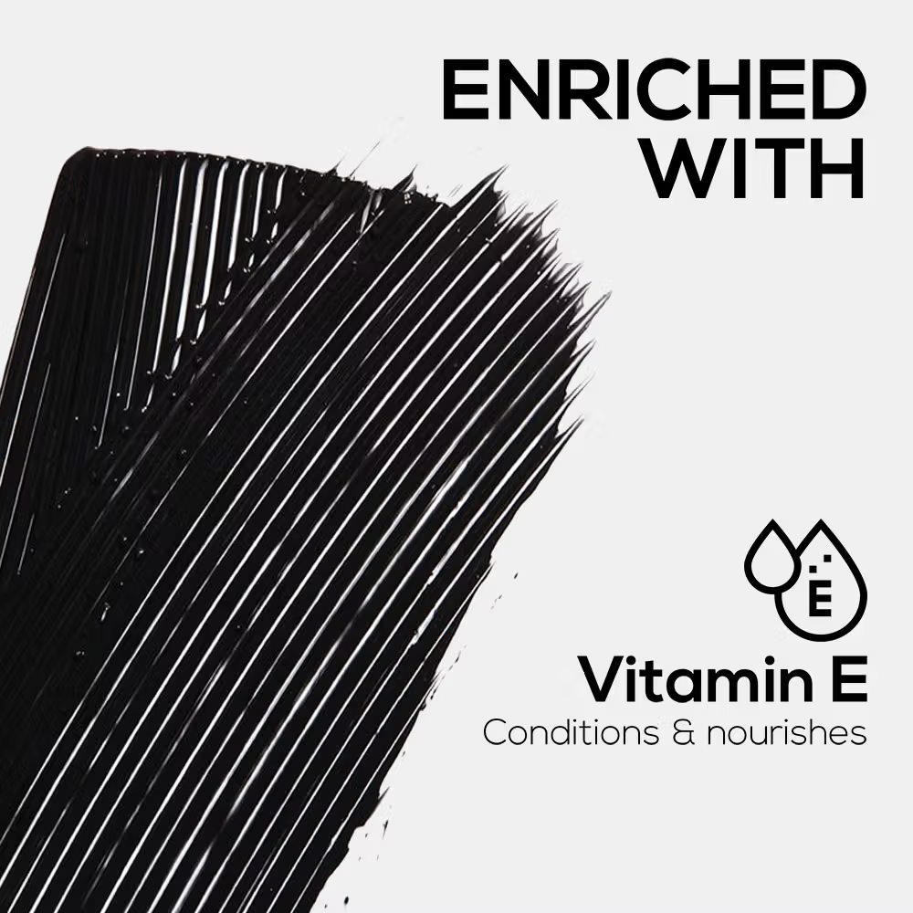 RENEE Midnight Mascara, Darkest Black, Clump - Free & Long-Lasting, Volumizes, Lengthens & Nourishes