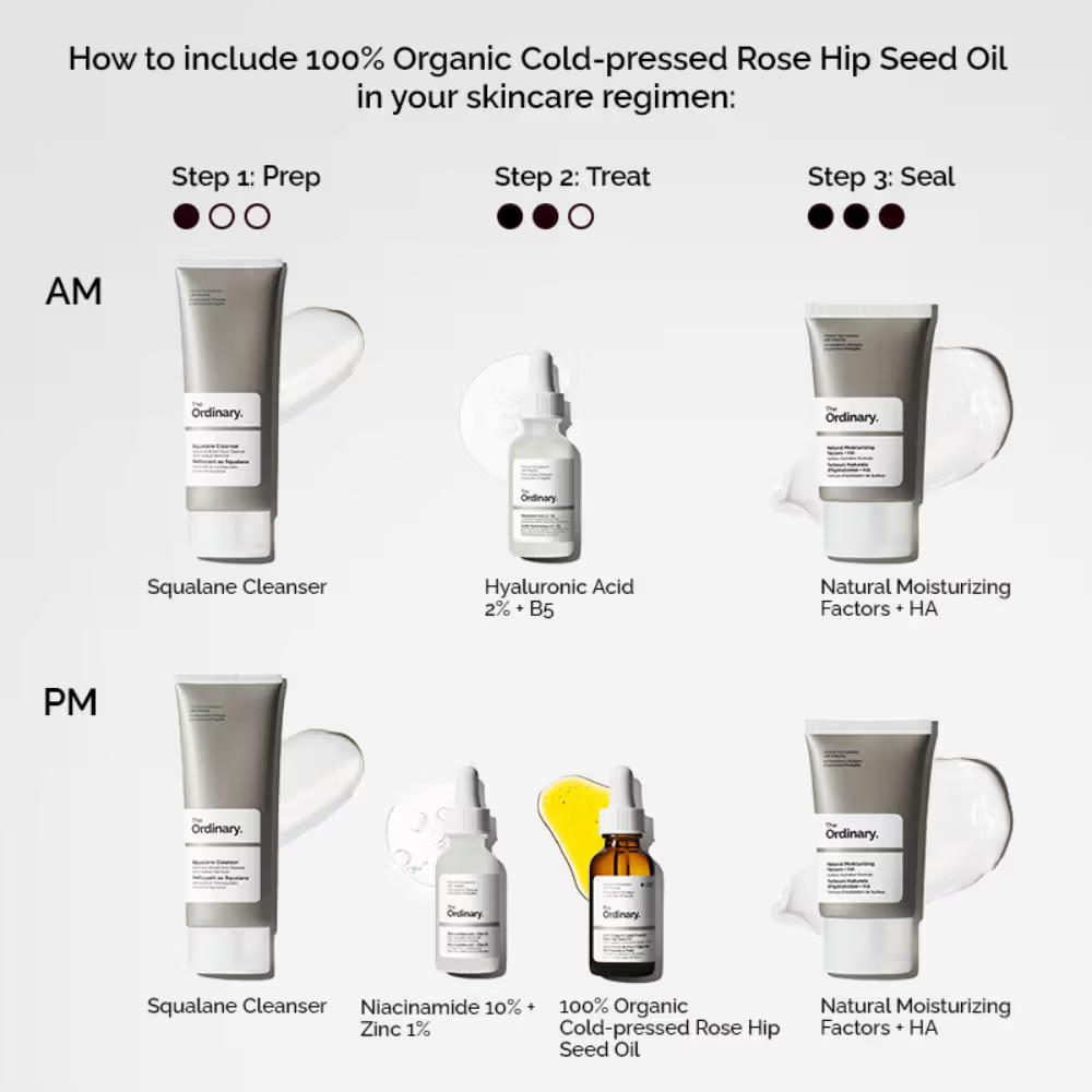 The Ordinary 100% Organic Cold-Pressed Rose Hip Seed Oil