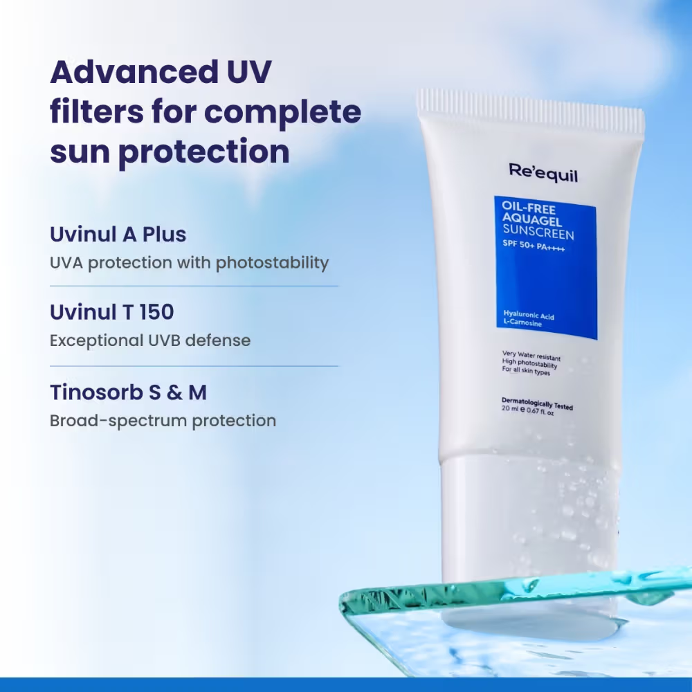 Re'equil Oil Free Aquagel Sunscreen SPF 50 PA++++