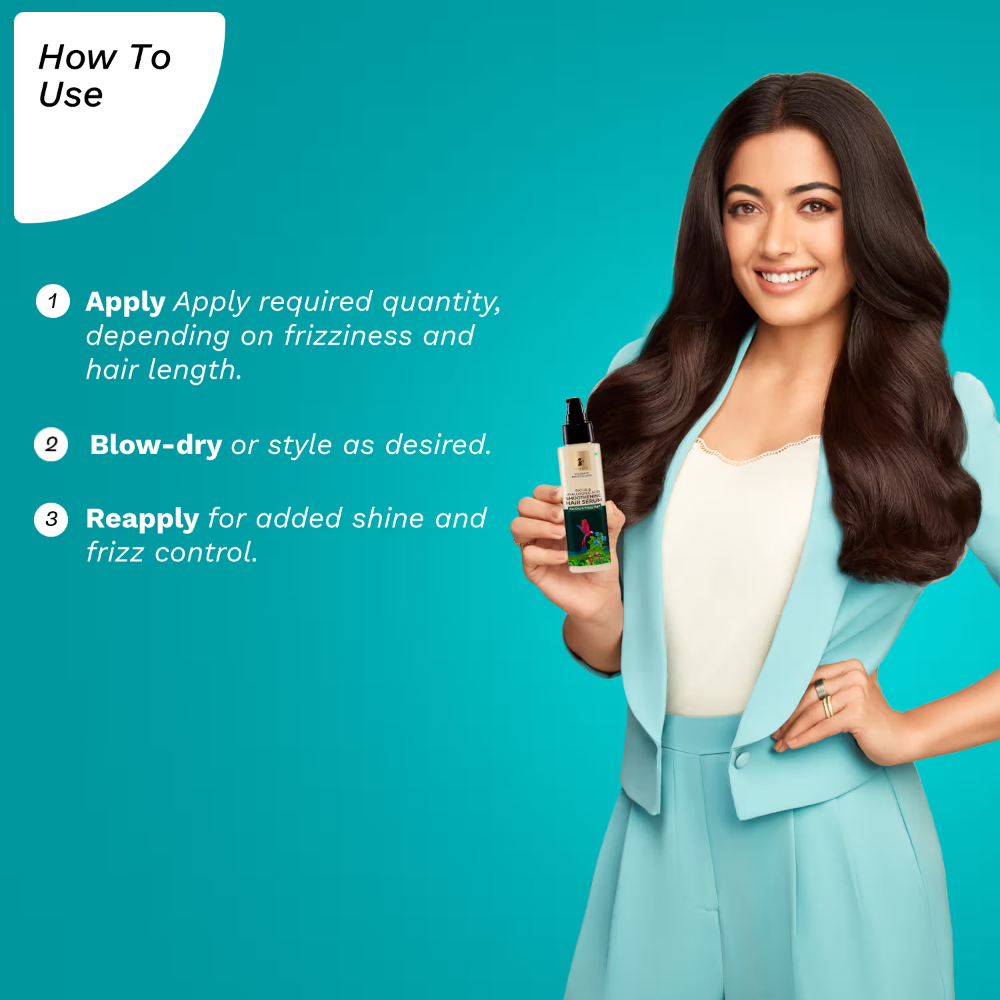 Pilgrim Patua & Hyaluronic Acid Smoothing Hair Serum for Dry & Frizzy Hair