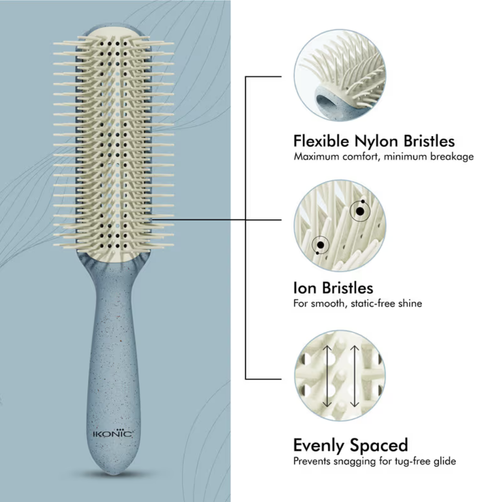 Ikonic Me Curly Brush IKM-3019 - Powder Blue