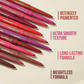 Insight Cosmetics Glide On Lip Liner, Intense Pigment, Long Wear Matte Lip Formula