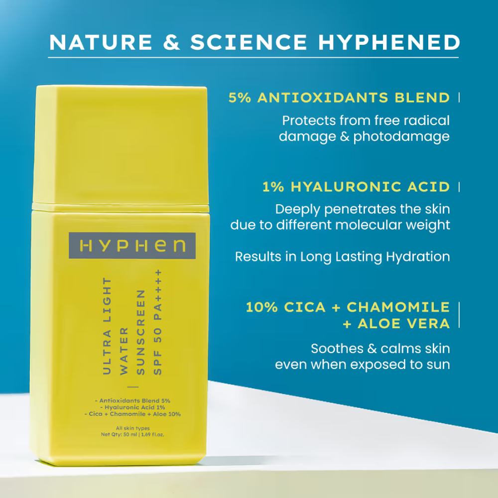 Hyphen Ultra Light Water Sunscreen SPF 50 PA++++