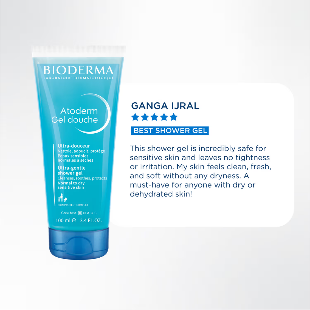 Atoderm Gel Douche Ultra Gentle Cleansing Gel With Niacinamide For 24H Hydration