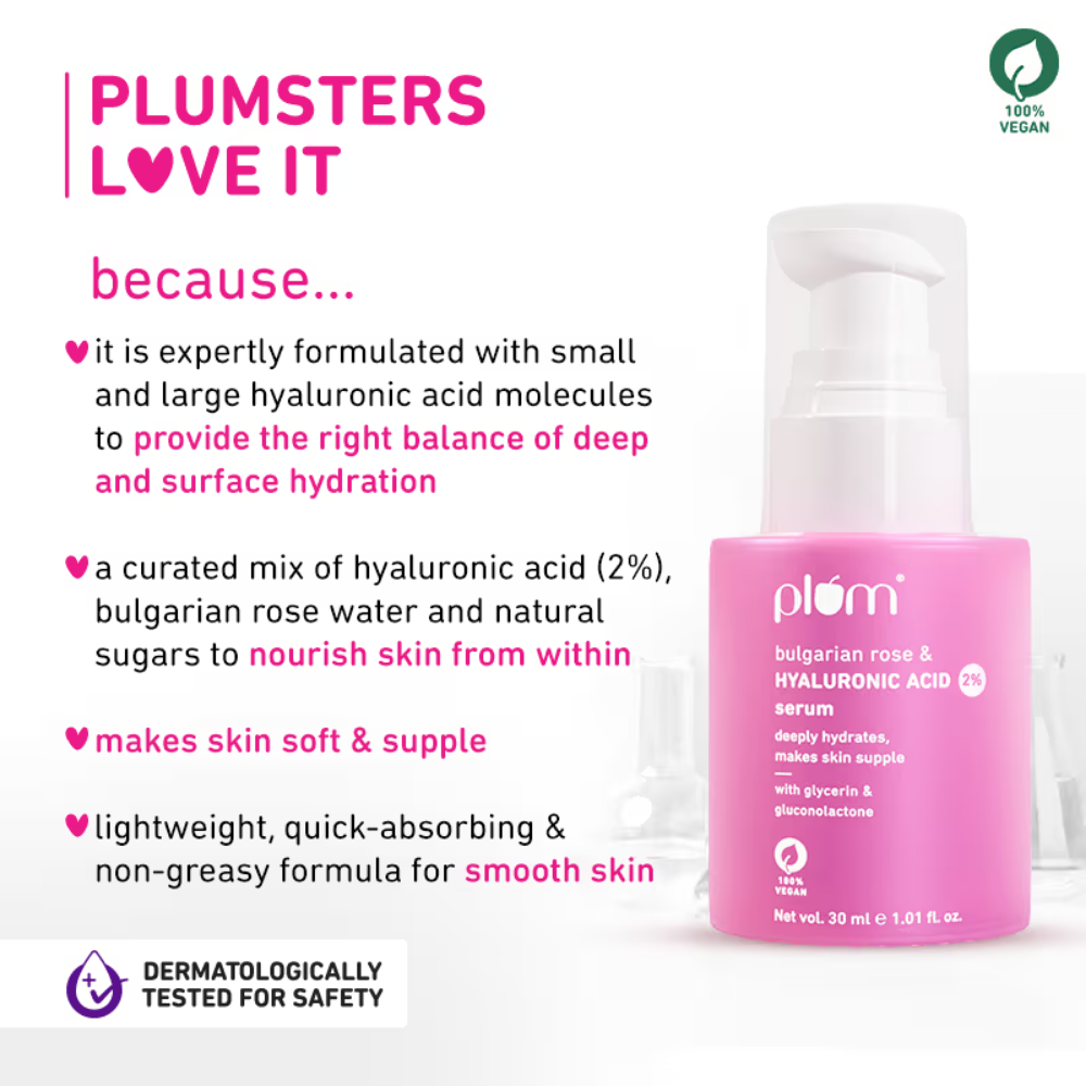 Plum 2% Hyaluronic Acid Serum With Bulgarian Rose