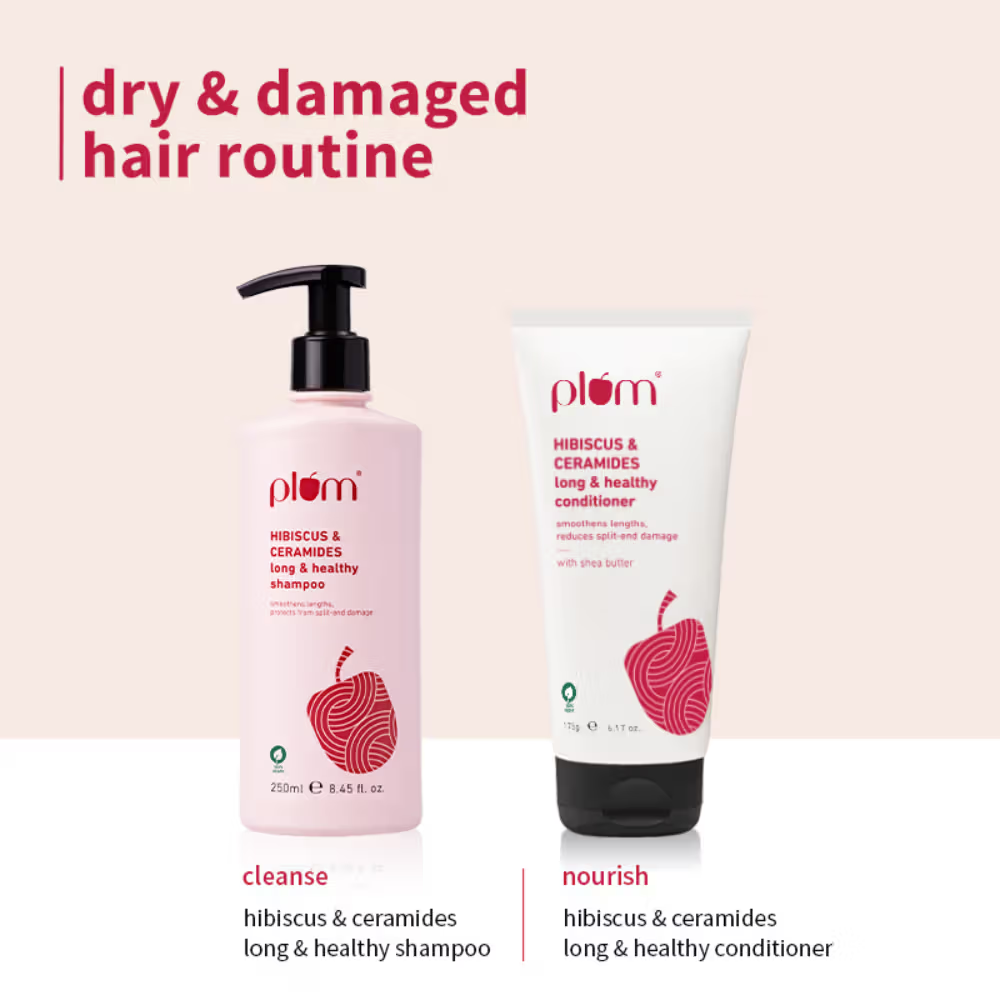 Plum Hibsicus & Ceramides Shampoo and Conditioner Duo Combo