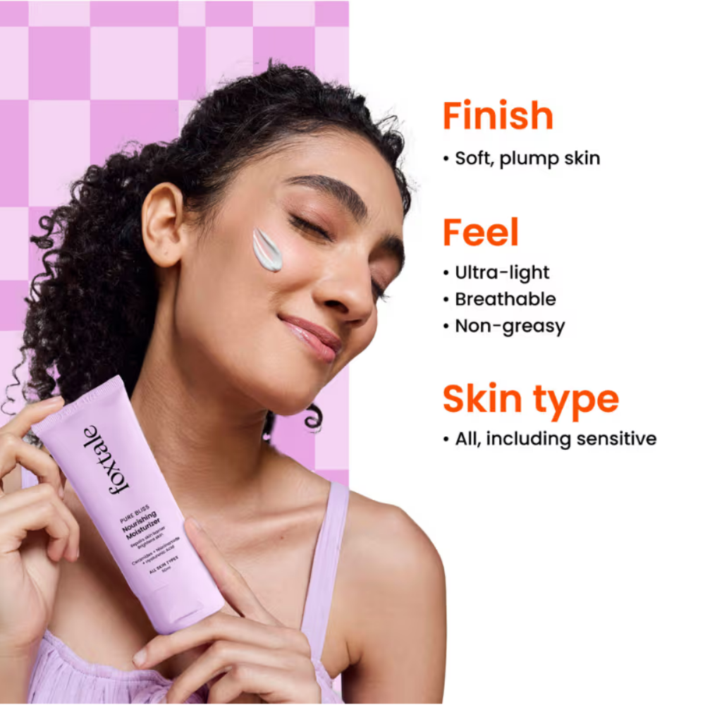 Foxtale Nourishing Ceramide Moisturizer For Barrier Repair, Hydration & Rough Skin