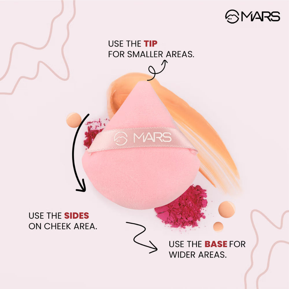 MARS Pizza Powder Puff for Face Makeup