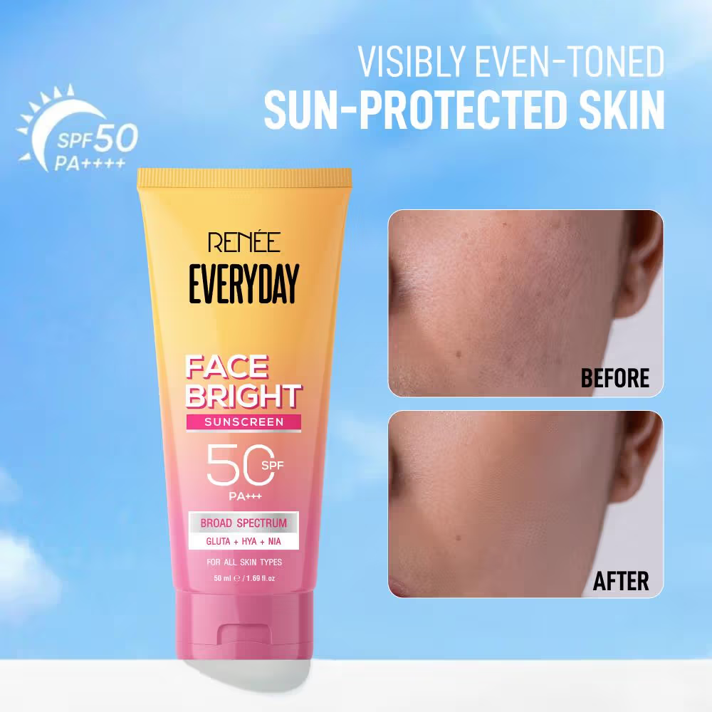 RENEE Everyday Face Bright Brightening Sunscreen In-Vivo Tested SPF 50 PA+++
