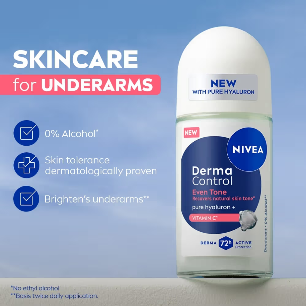NIVEA Derma Control Even Tone Underarm Roll-On