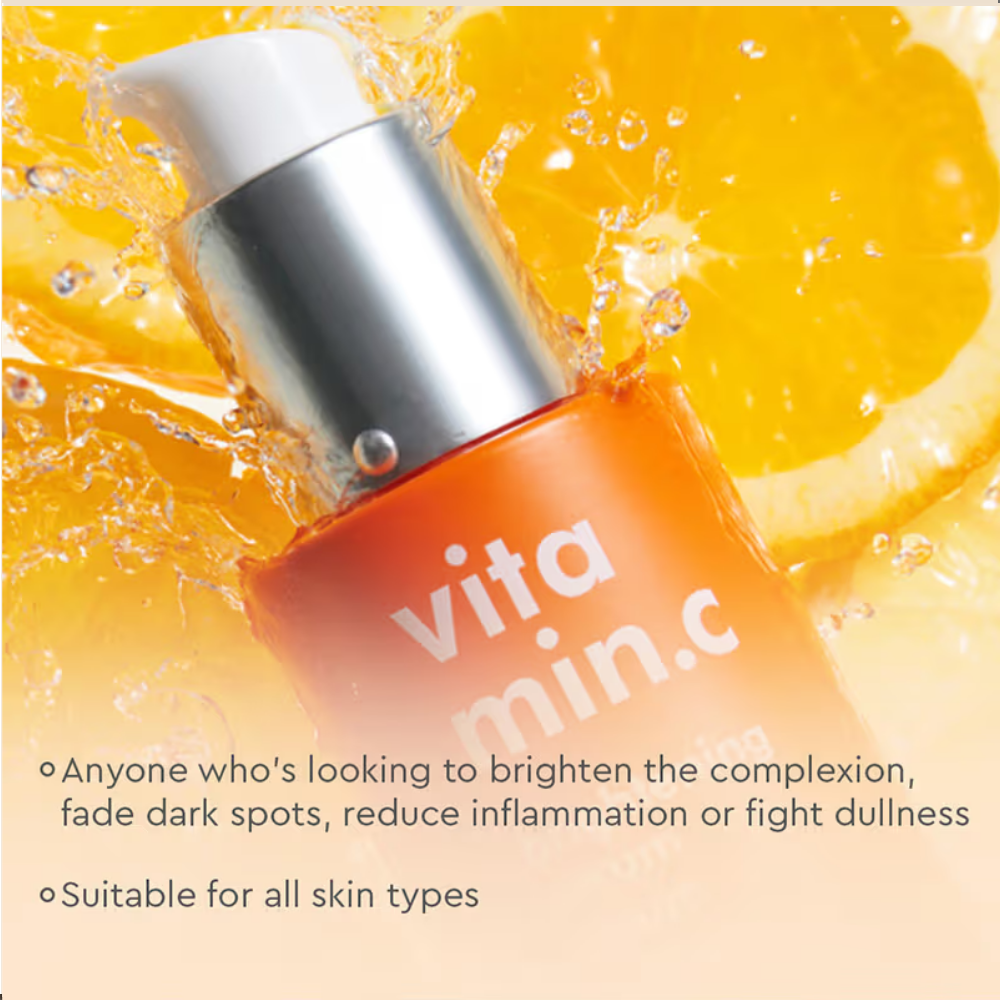 The Face Shop 98% Pure Vitamin C Brightening Korean Serum with Niacinamide & Hyaluronic Acid