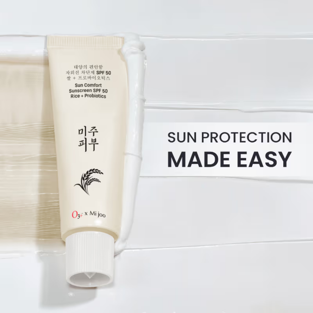 O3+ Mijoo Korea Sun Comfort Lightweight & Moisturising Sunscreen SPF 50