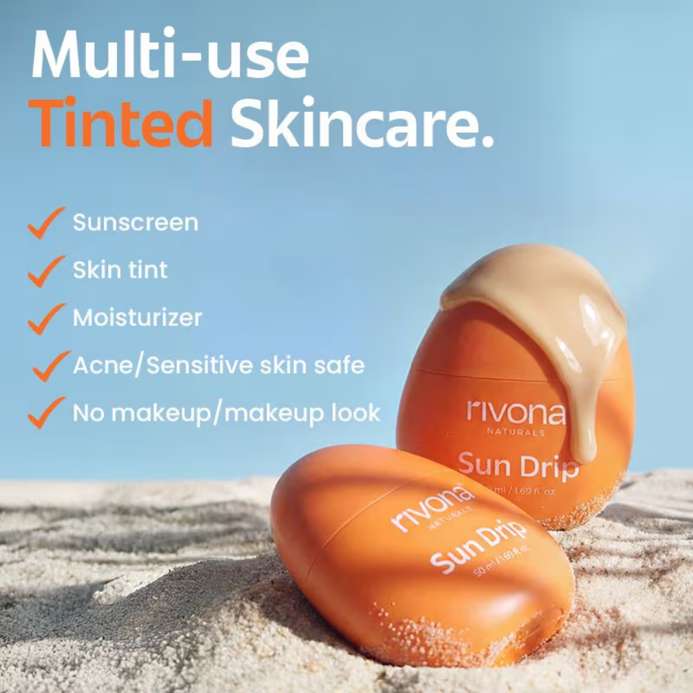 Rivona Naturals Sundrip 100% Mineral Fluid Tinted Sunscreen SPF 50 PA ++