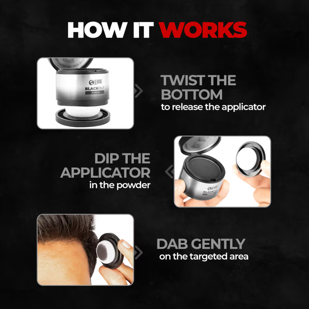 Beardo Blackout Hairline & Beard Filler Powder