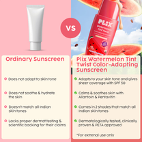Plix Watermelon Tint Twist Color-Adapting Sunscreen