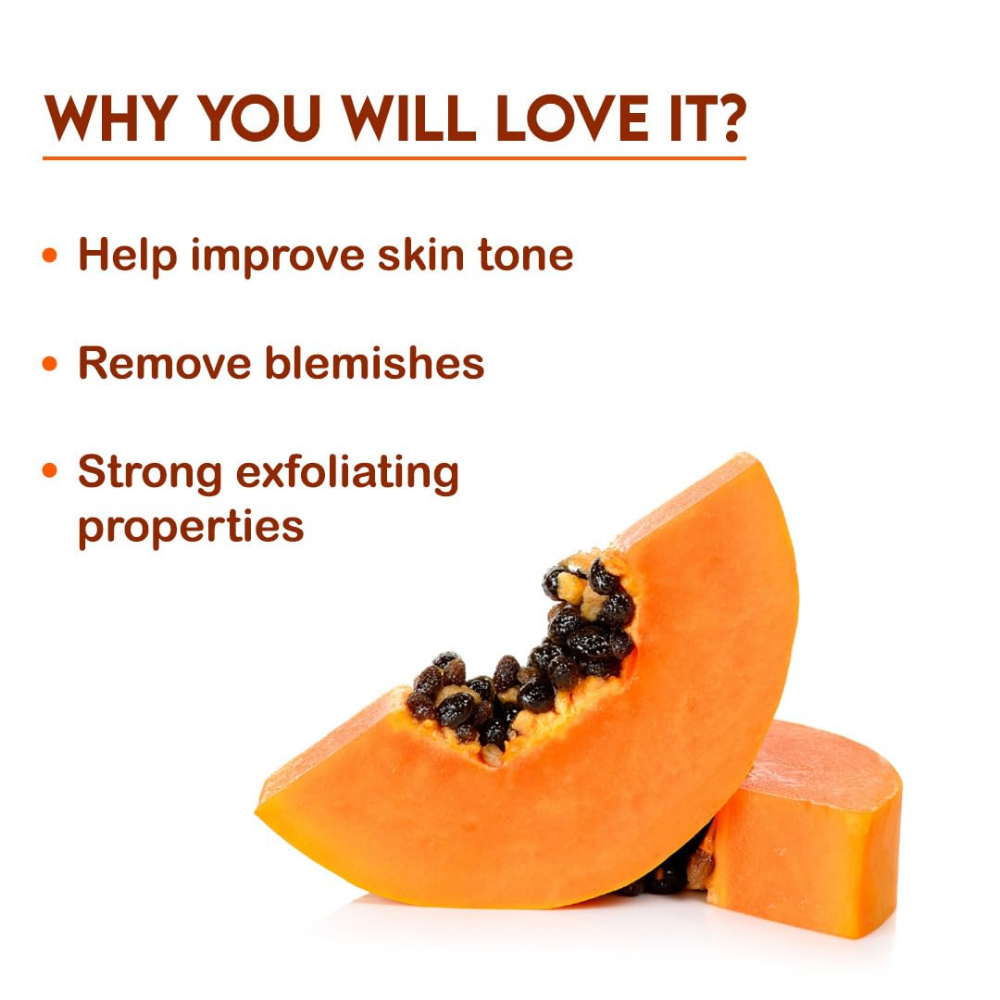 Jovees Herbal Papaya Face wash For Glowing And Brightening Skin All Skin Types Men And Women