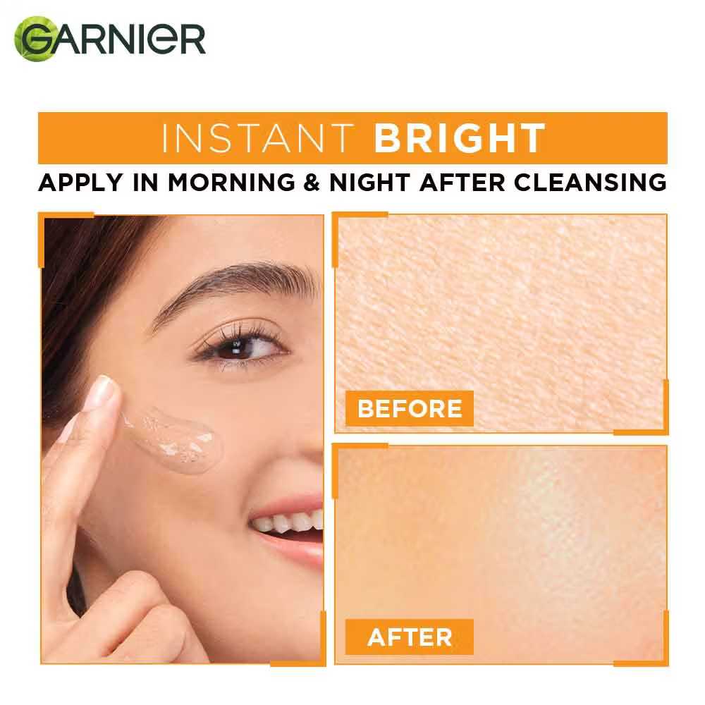 Garnier Bright Complete Serum Gel Moisturiser With Vitamin C For Instant Brighter Skin