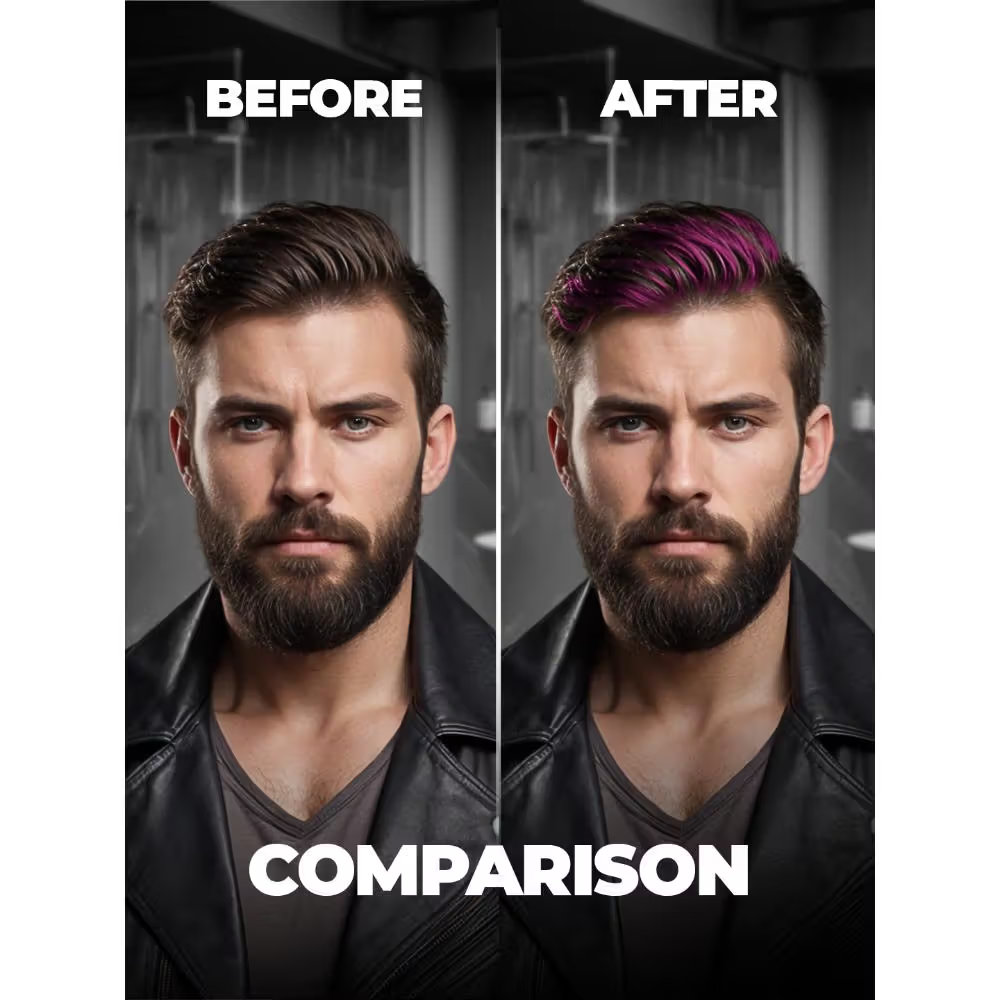 Beardo Dye Hard Temporary Hair Color - Metalic Pink