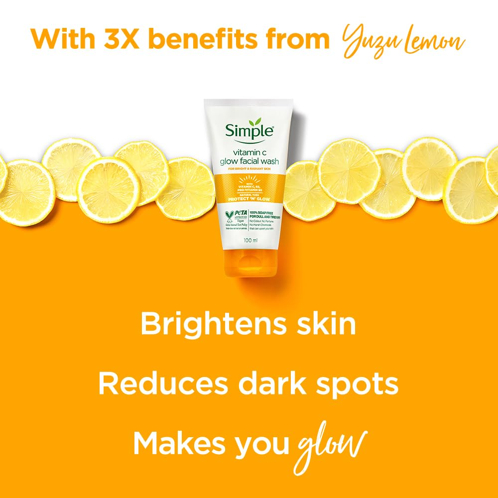 Simple Protect N Glow Vitamin C Glow Facial Wash