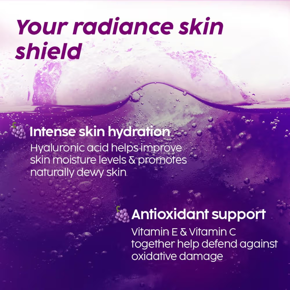 Plix Glutathione Skin Tablets With L-Glutathione & Vitamin C - Grape