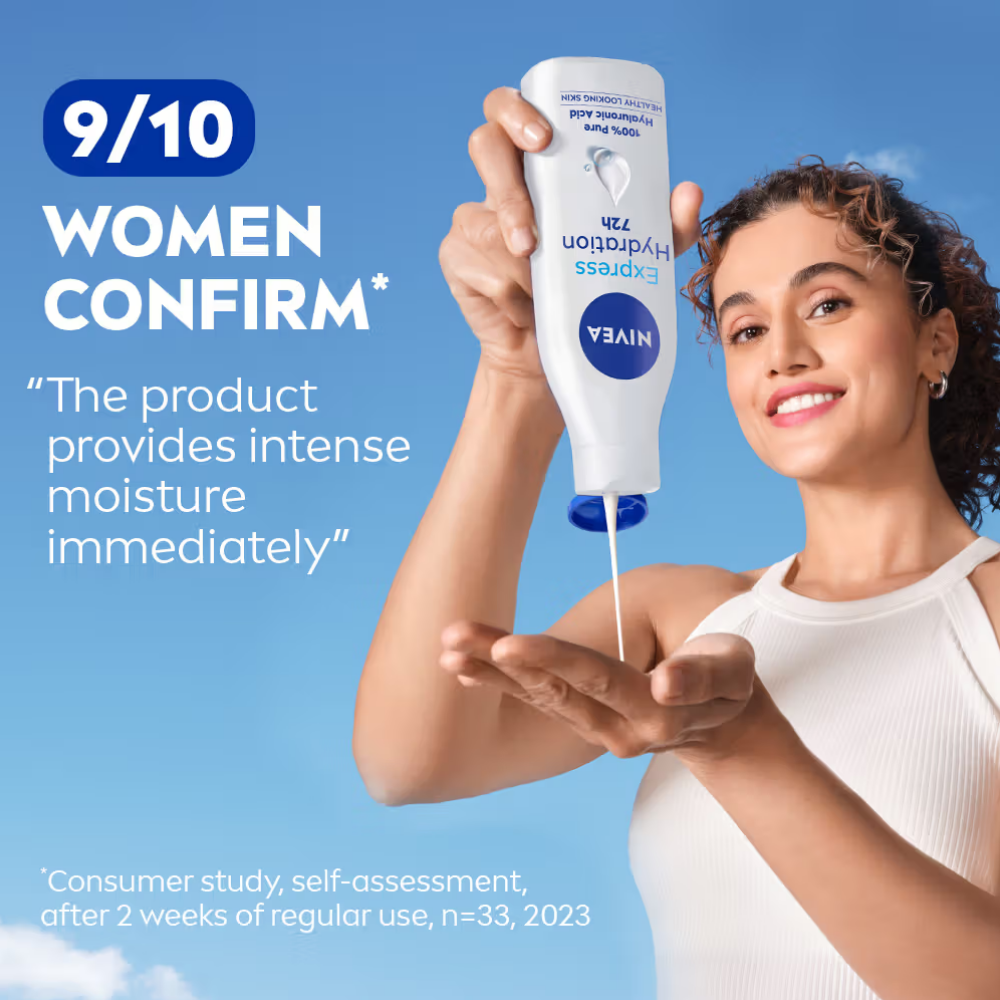NIVEA Express Hydration BODY LOTION with Sea Minerals - 5 in 1 COMPLETE CARE for 48H Moisturization