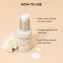 The Face Shop White Seed Brightening Korean Serum With Niacinamide & Hyaluronic Acid for Dark Spots