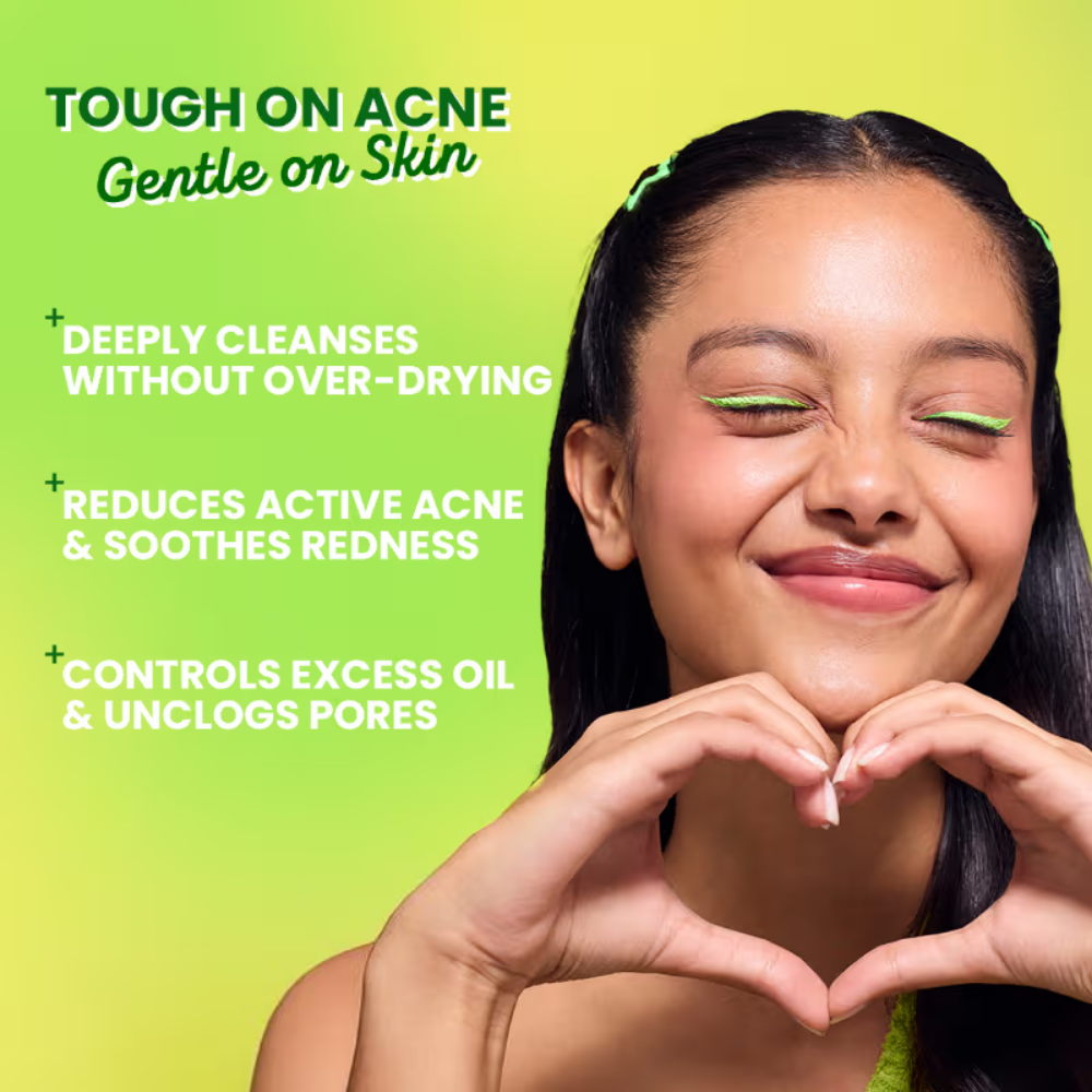 Dot & Key Cica Calming Blemish Clearing Gel Face Wash, Salicylic & Green Tea, Acne & Oil Control