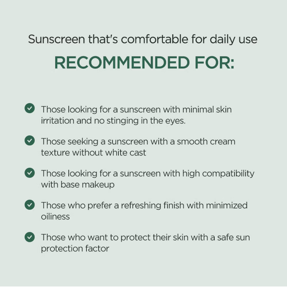Anua Heartleaf Silky Moisture Sun Cream SPF 50+ PA++++ Hydrating Sunscreen, No White Cast