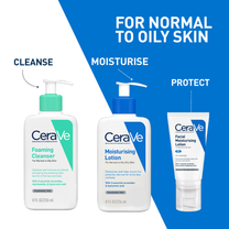 CeraVe Foaming Cleanser Face Wash For Oily Skin with Hyaluronic Acid, Ceramides & Niacinamide