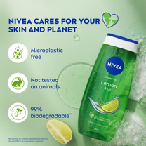 NIVEA Lemon & care oil Body wash for long-lasting freshness