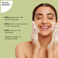 PILGRIM Spanish Squalane foaming face wash with Kiwi extracts & Aloe for skin hydration|Face wash with brush