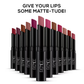 RENEE Very Matte Lipstick Long Lasting & Weightless, One Swipe Application
