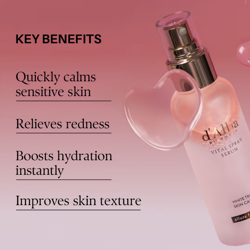 d'Alba piedmont White Truffle Vital Spray Serum,Vegan, Hydrating, For Sensitive Skin