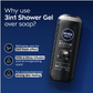 NIVEA MEN Body Wash, Active Clean with Active Charcoal, Shower Gel for Body, Face & Hair