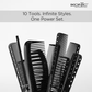Ikonic Professional Hair Dressing Comb (Set Of 10)